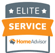 Elite Service award by Home Advisor for Clutter Me Not Junk Removal, the best Affordable Junk Removal Service in Charlotte North Carolina.